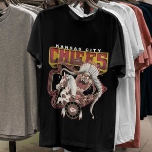 Retro KansCity Chiefs Looney Tunes Taz Shirt, N-F-L Football Shirt